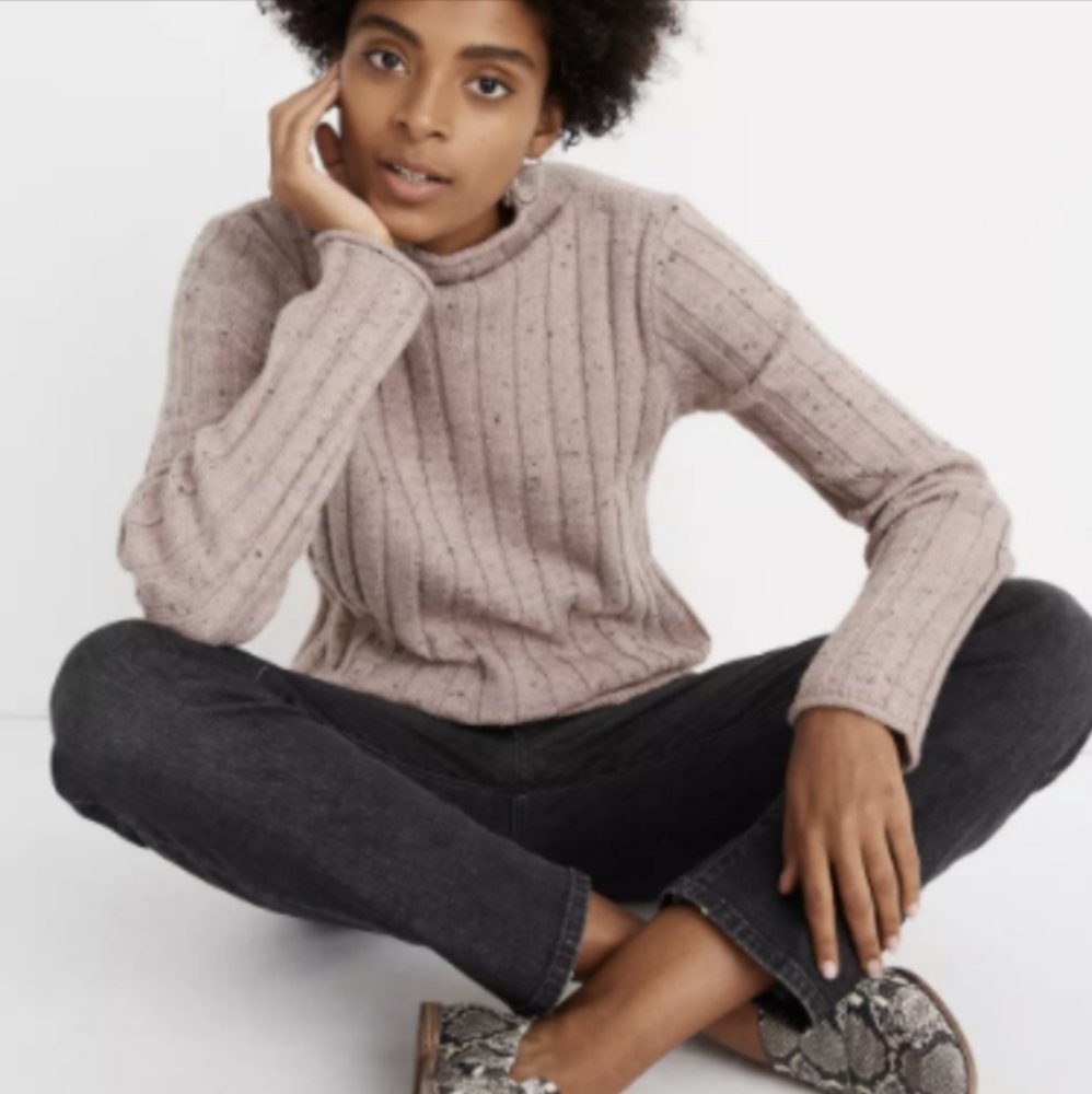 Madewell Donegal Evercrest Turtleneck Sweater in Coziest Yarn